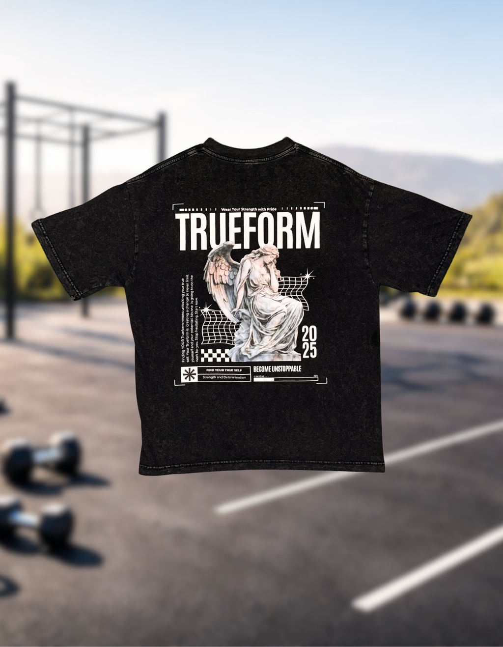 Acid Wash Angel Tee