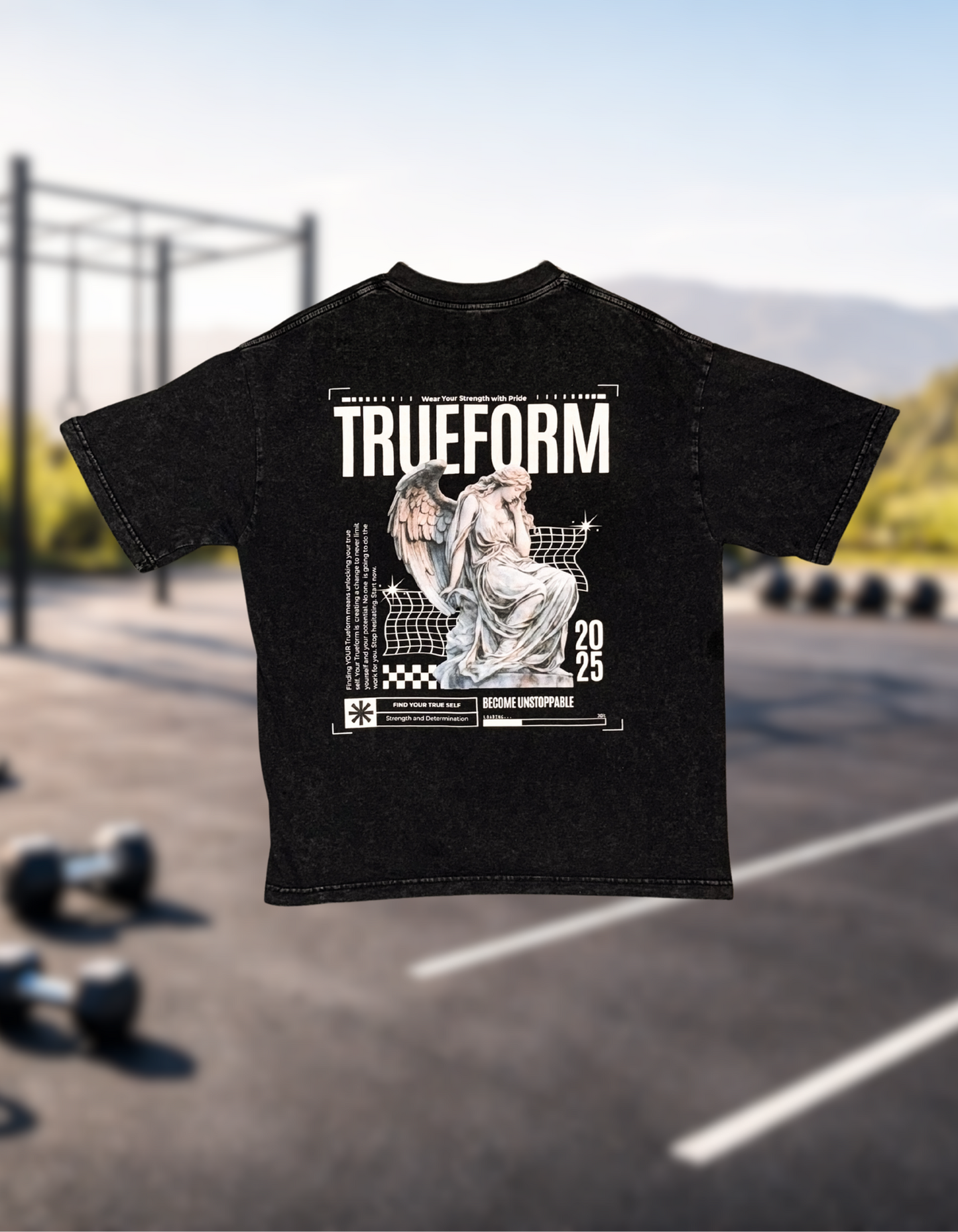 Acid Wash Angel Tee