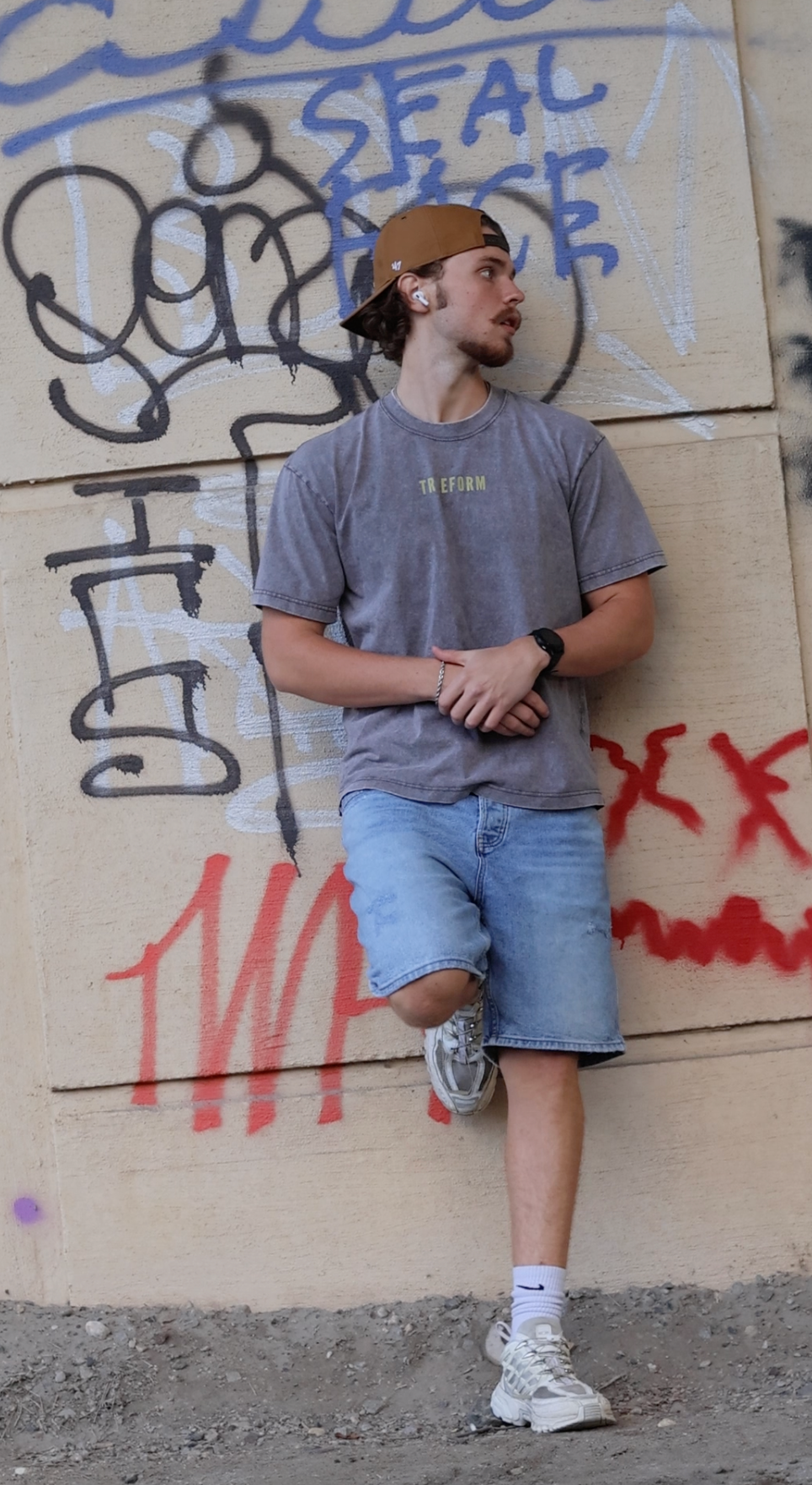 Acid Wash Staple Tee